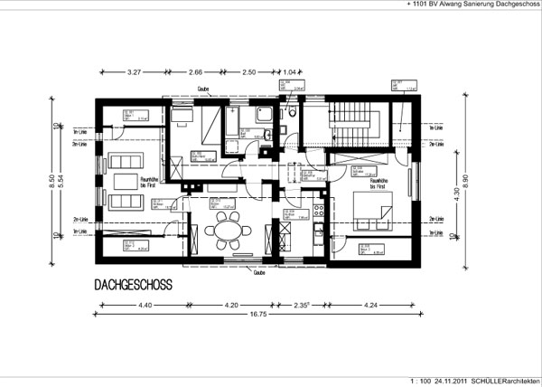 Aktueller Grundriss der DG Wohnung Aktueller Grundriss der DG Wohnung